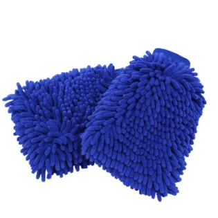 Carshine Waschhandschuh Rasta Blau