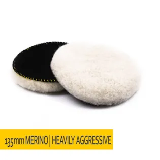 Carshine NAT Polierpad Merino Wollpad 125/135mm heavy agressiv 