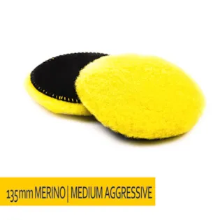 Carshine NAT Polierpad Merino Wollpad 125/135mm agressiv 