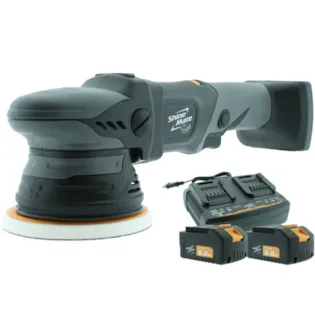 ShineMate EB351-5/15 Exzenter-Akkupoliermaschine 125mm + 2 Akkus & Schnellladegerät