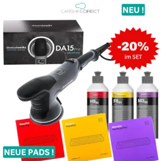 Carshine Polierset DA15 PRO Brushless MEGA SET *NEU