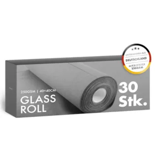 chemicalworkz Glastücher Glass Roll 40x40cm 250GSM 30Stk.grau *NEU