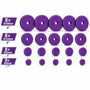 Koch Chemie Polierpad Micro Cut HARD Foam Pad violett 5 SET *NEU Koch Chemie Polierpad Micro Cut HARD Foam Pad violett 5 SET *NEU