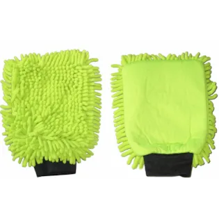 Carshine Waschhandschuh Rasta Grün