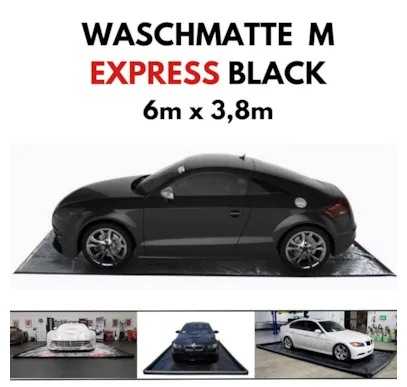 Carshine Waschmatte EXPRESS BLACK M 6m x 3,8m