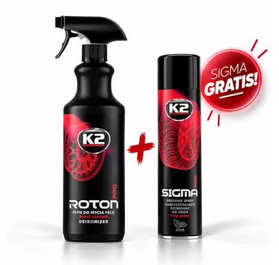 K2 Wheel & Tire Duo – ROTON PRO 1L + SIGMA PRO 600ml Gratis